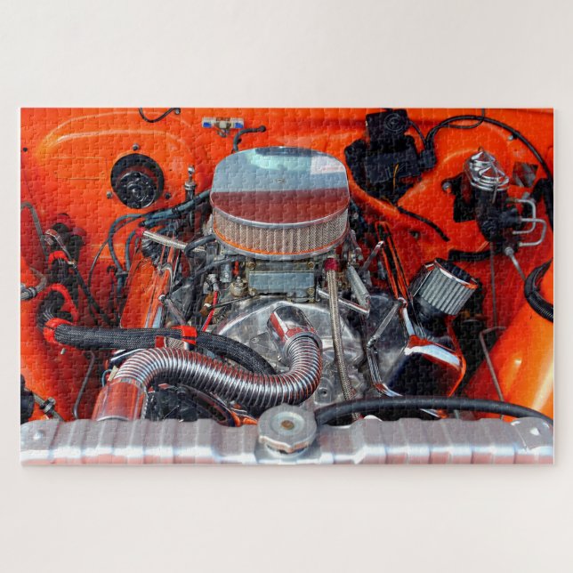 Customized car engine jigsaw puzzle (Horizontal)