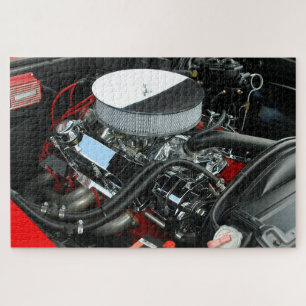 Customized car enging jigsaw puzzle