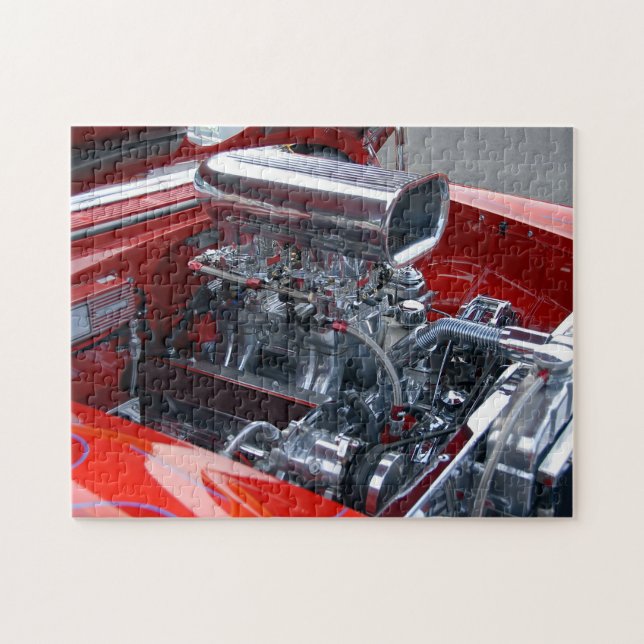 Customized car enging jigsaw puzzle (Horizontal)