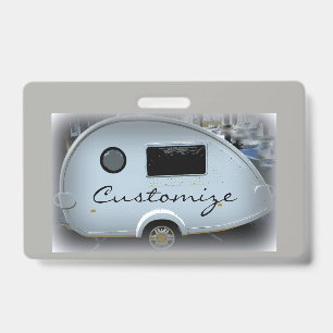 Customized caravan teardrop camper  badge