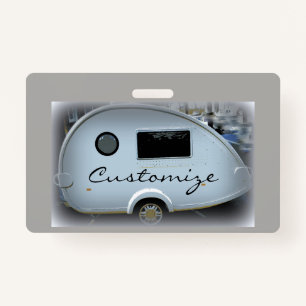 Customized caravan teardrop camper  badge