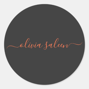 Customized Carrot and Nero personalized Classic Round Sticker
