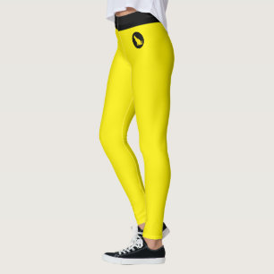 Customized Cat Lover Pet Mom Yellow Black Pattern Leggings
