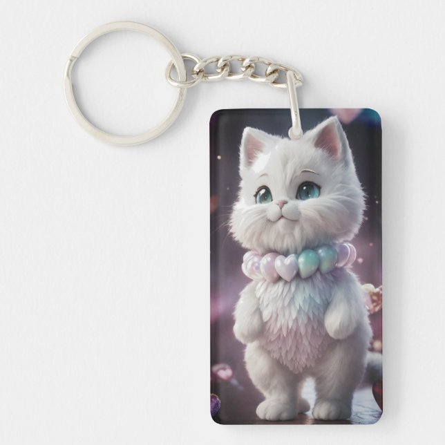 "Customized Cate Keychain Print" (Front)