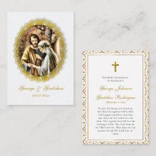 Customized Catholic Wedding Prayer Card