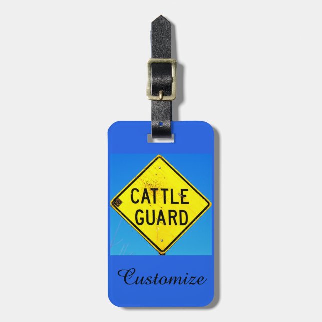 customized cattle guard tag (Front Vertical)