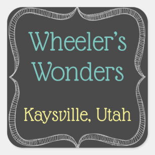 Customized Chalkboard Labels