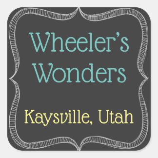 Customized Chalkboard Labels