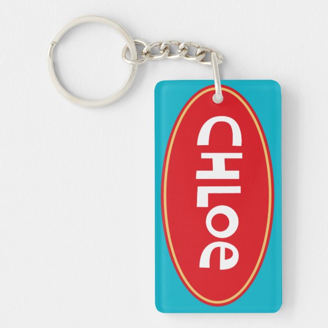 Customized "Chloe" Keychain (Front)