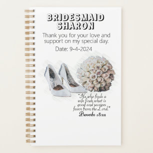 Customized Christian Faith Bridesmaid Gift  Planner