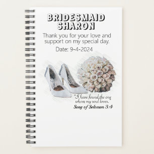Customized Christian Faith Bridesmaid Gift  Planner