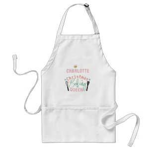 Customized Christmas Baking Queen Adult Apron