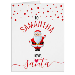 Customized Christmas Card from Santa