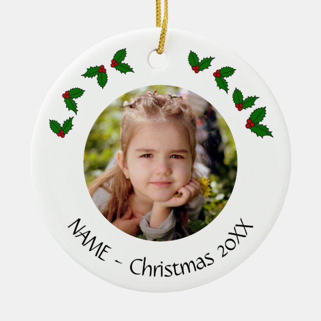 Customized Christmas Ornament (Front)