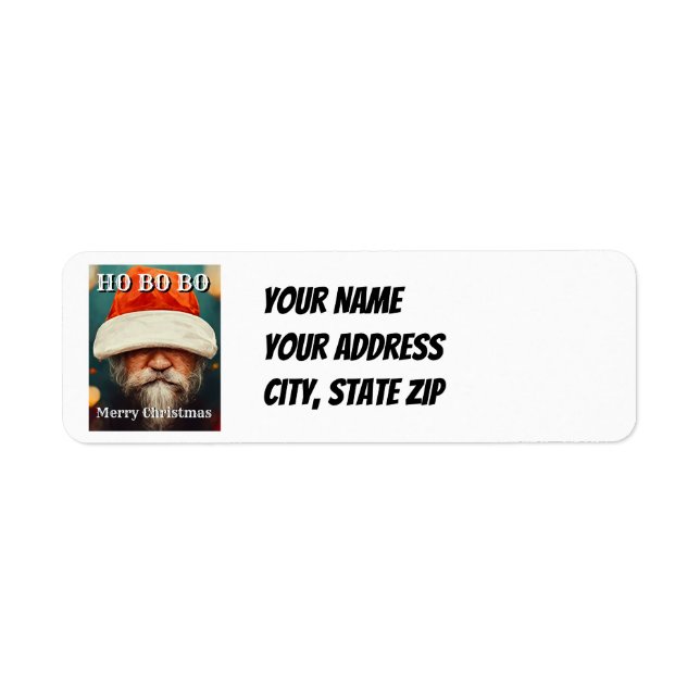 Customized Christmas Return Address Labels (Front)