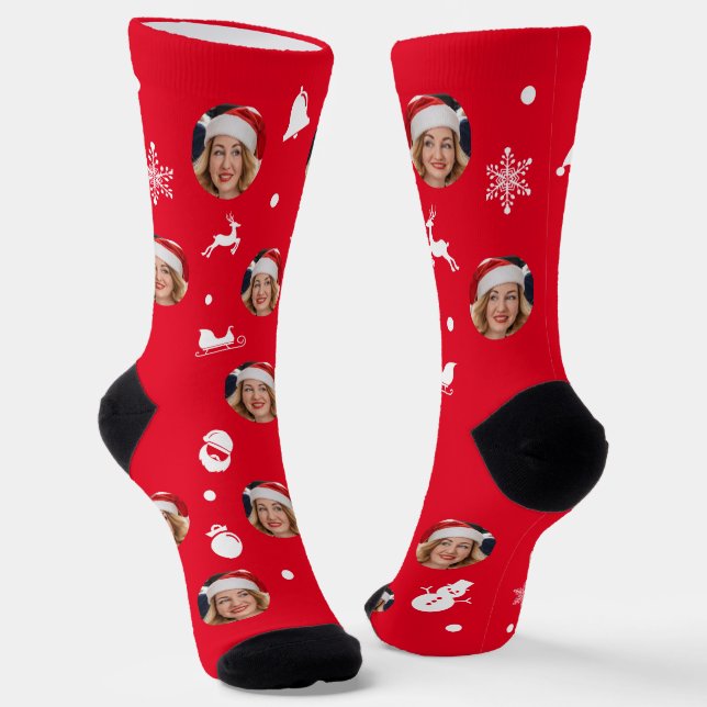 Customized Christmas Socks (Angled)