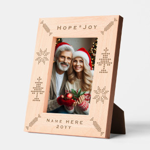 Customized Christmas Tree, Snowflake and Candy Art Etched Frames