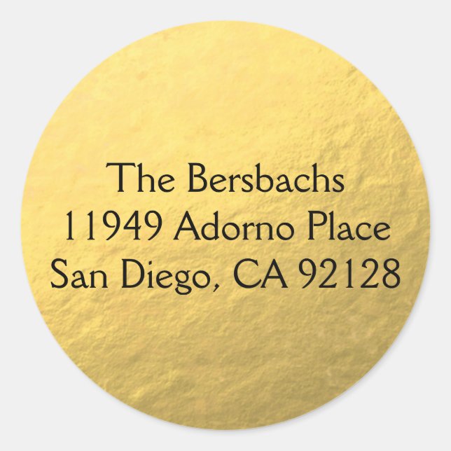 Customized Classic Round Sticker (Front)