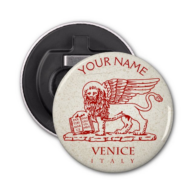 Customized Coat of Arms of Venice Bottle Opener (Front)