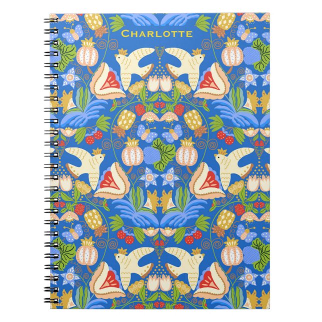 Customized colourful cute fruity floral notebook (Front)
