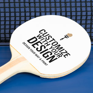 Customized Company Branded Custom Personalized  Ping Pong Paddle