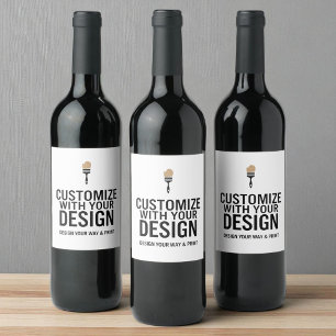 Customized Company Branded Custom Personalized Wine Label
