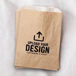 Customized Company Business Branded Kraft Paper Favour Bag