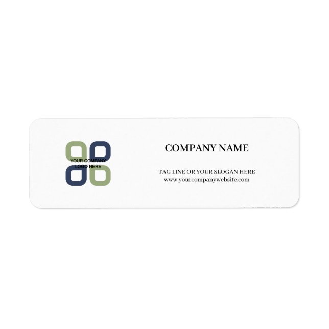 Customized Company Logo With Business Slogan Label (Front)