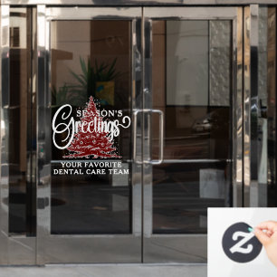 Customized Company Professional Business Christmas Window Cling