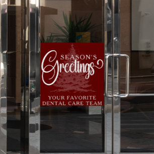 Customized Company Professional Business Christmas Window Cling