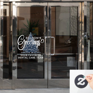 Customized Company Professional Business Christmas Window Cling