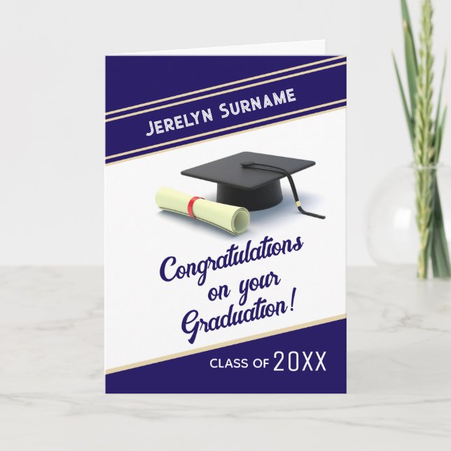 Customized Congrats graduation card (Front)