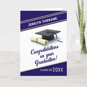 Customized Congrats graduation card