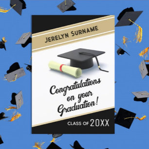 Customized Congrats graduation card