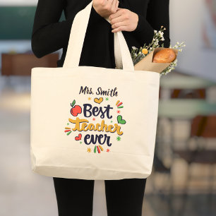 Customized Cotton Canvas Tote Bag for Teachers