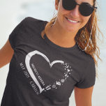 Customized Cruise Lover Heart Embarkation  T-Shirt<br><div class="desc">This design may be personalized in the area provided by changing the photo and/or text. Or it can be customized by clicking Personalize this Template and then choosing the click to customize further option and delete or change the colour of the background, add text, change the text colour or style,...</div>