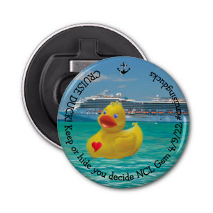Customized Cruising Duck for grown ups Bottle Opener