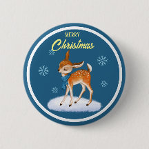 Customized Cute Christmas theme Button