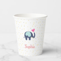 Customized Cute Elephant and  Stars Pattern
