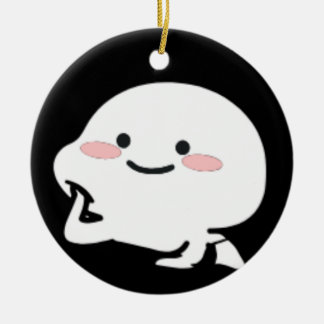 Customized cute quby sticker gift for her, mom ceramic ornament