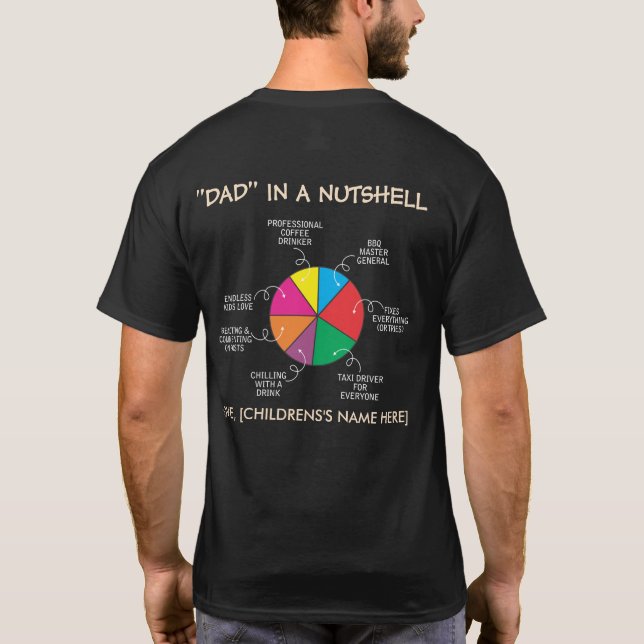 Customized Dad Hobbies  T-Shirt (Back)