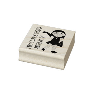 Customized Dance Teacher School Studio Jazz Dancer Rubber Stamp