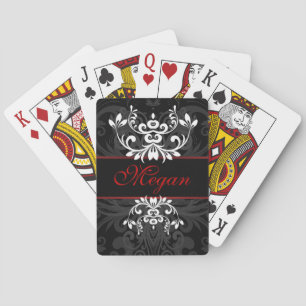 Customized Dark Elegance Playing Cards