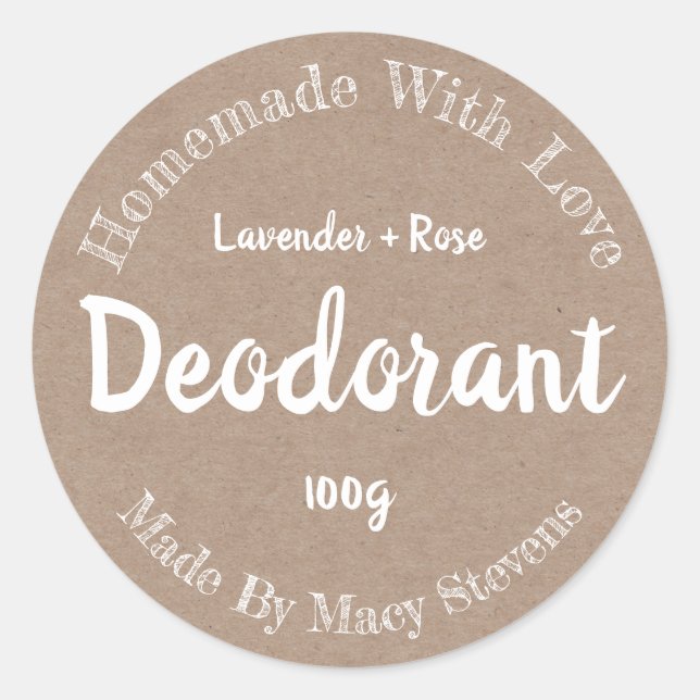 Customized Deodorant Label (Front)