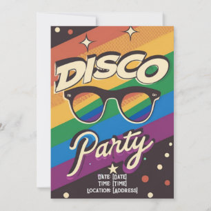 Customized Disco Gay Party Invitation