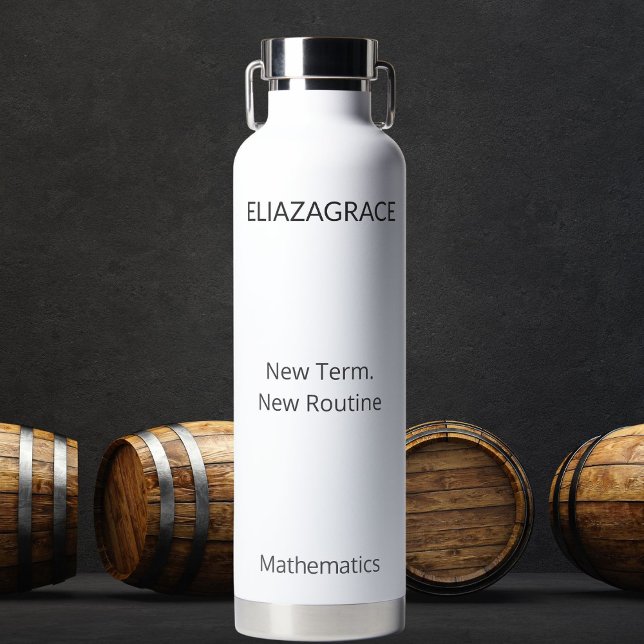 Customized DIY Classic Cute Funny Teacher Reset  Water Bottle (Creator Uploaded)