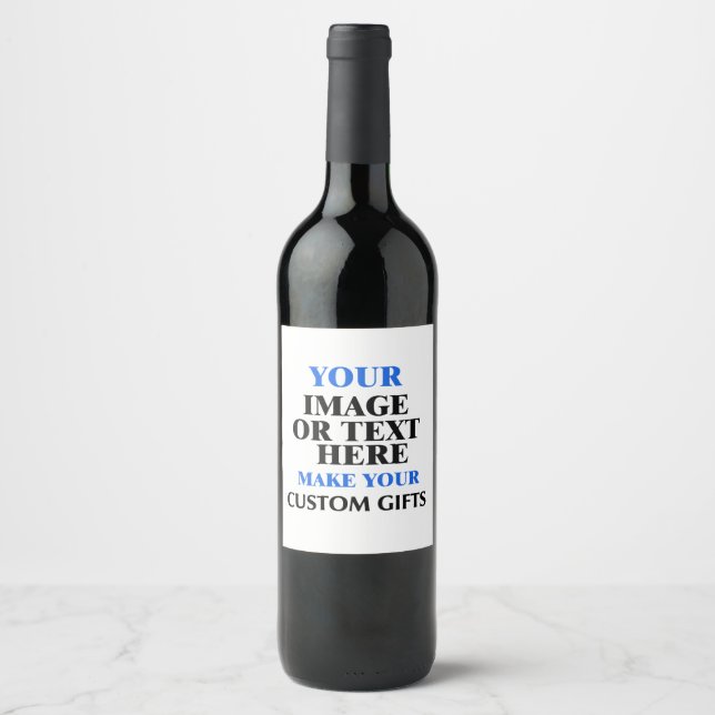 Customized DIY Create Your Own Unique Personalized Wine Label (Front)