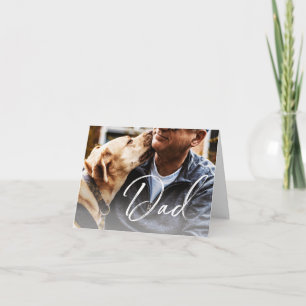 Customized Dog Dad Father's Day Photo Card