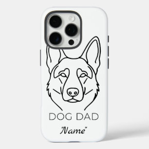 Customized Dog Dad with Name iPhone 16 Pro Case