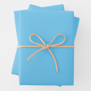 Customized Dog Pet Photo Name Blue Funny Christmas Wrapping Paper Sheet